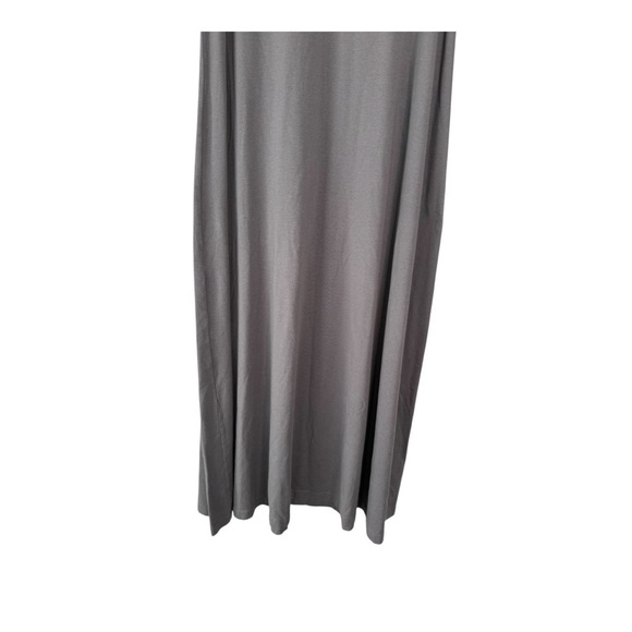 J Jill Pima Cotton Scoop Neck Tank Dress in Grey Lagenlook Swing Minimalist NWOT - Picture 7 of 11